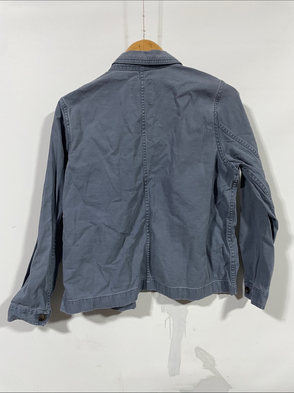 Madewell Slate Blue Cotton Bomber chore workwear Jacket - Picture 3 of 3